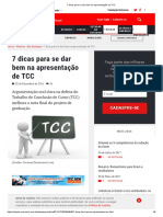 7 Dicas para Se Dar Bem Na Apresentação de TCC