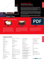 ThinkVision E20-20 - Datasheet