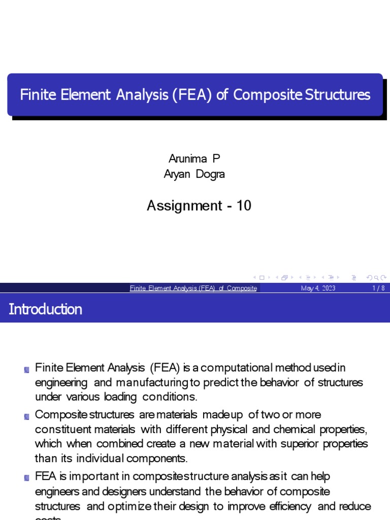 Finite Element Analysis | PDF | Composite Material | Finite Element Method