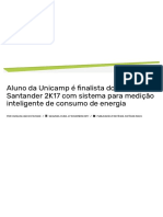 Aluno Da Unicamp É Finalista Do Empreenda Santander 2K17 Com Sistema para Medição Inteligente de Consumo de Energia - Inova
