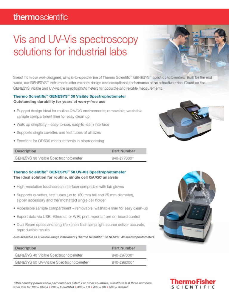 vis-uvvis-spectroscopy-solutions-industrial-labs-FL52993 Genesys 30 ...