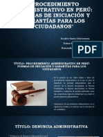 Procedimiento Administrativo en Perú ppts