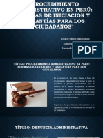 Procedimiento Administrativo en Perú Ppts