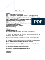 Cap 9 Medidas de Variabilidad o Dispersión