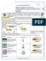 GUIA MATE DECIMALES 6°A Y 6°B Arreglar
