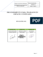 Hp-Sgi-Pro-001 Procedimiento Trabajos en Espacios Confinados