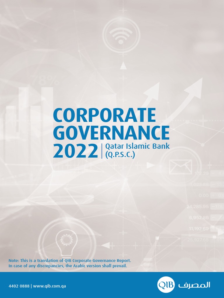 QIB Corporate Governance 2022 EN | PDF | Governance | Board Of Directors