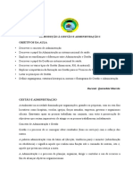 Introdução À Gestão e Administração I