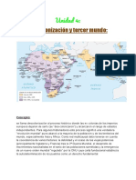 Historia Contemporanea - Unidad 4 - Descolonizacion y Tercer Mundo (Nocturno) PDF