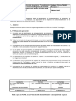 Itc Ca PG 002 Proc para El Control de Registros de Calidad