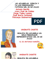 Personajes Representativos Del 20 de Julio