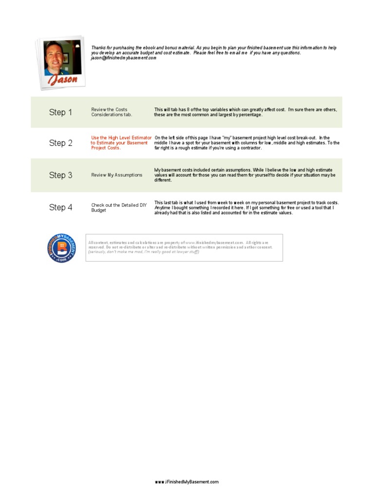 Basement Cost Estimation Guide | PDF | Plumbing | Basement