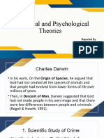 Biological and Psychological Theories