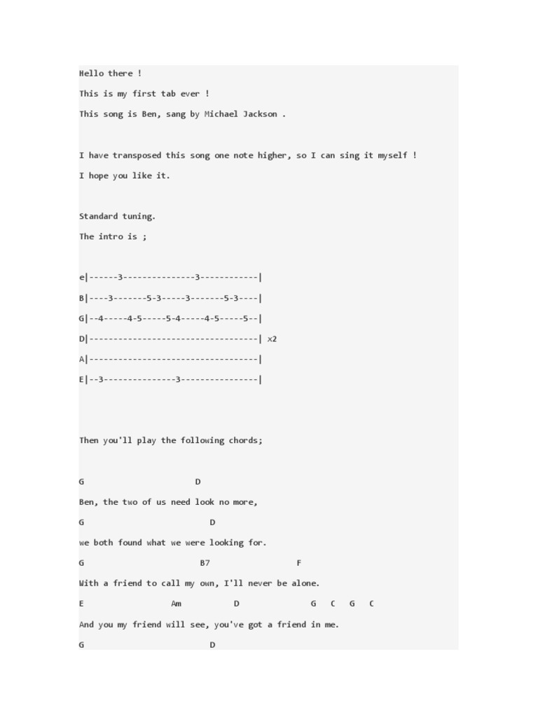 Ben Michael Jackson Pdf