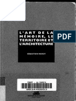 MAROT S Lart de La Mémoire Le Territoire Larchitecture