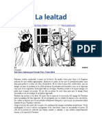 La Lealtad Cuento