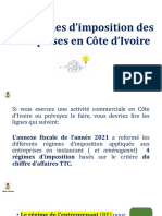 Les Régimes D'imposition Des Entreprises en Côte D'ivoire: 60 Secondes de Lecture
