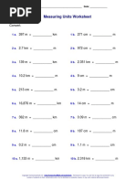 Convert Kilometers Meters Centimeters Decimals 2