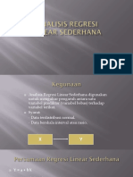 Analisis Regresi Linear Sederhana