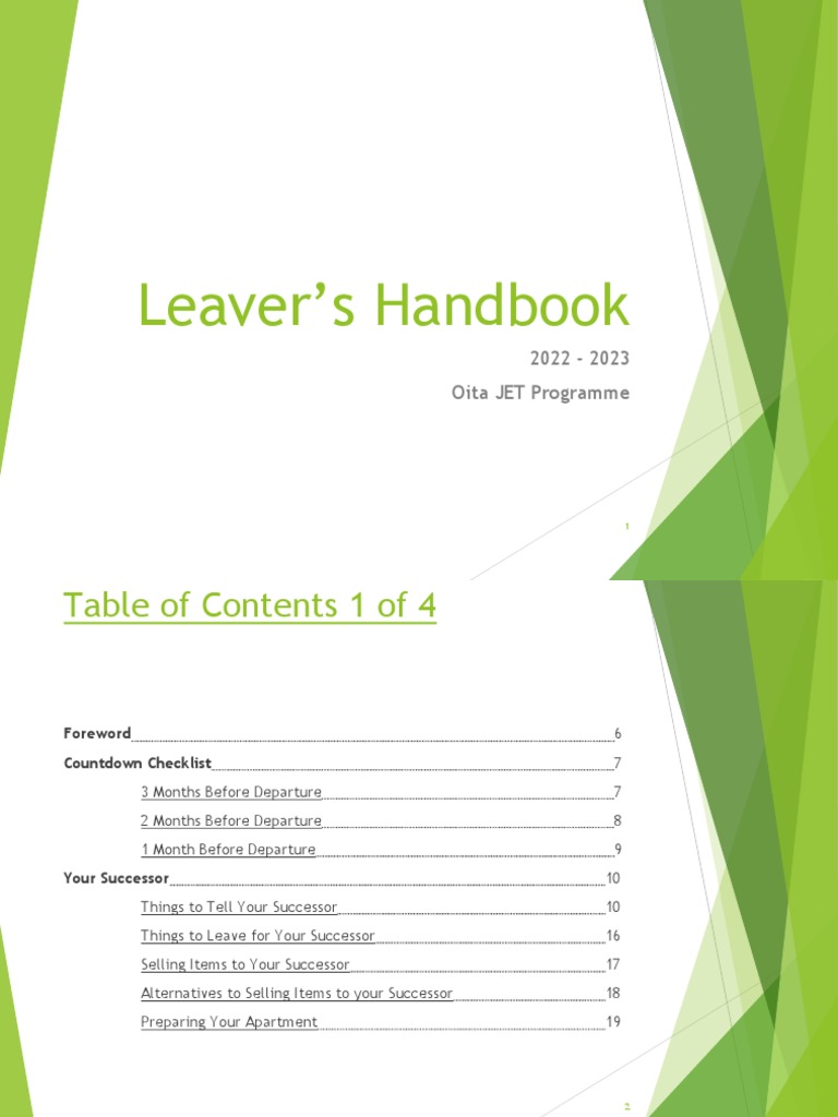 Oita JET Leaver's Handbook 2022-2023 | PDF | United States Postal ...