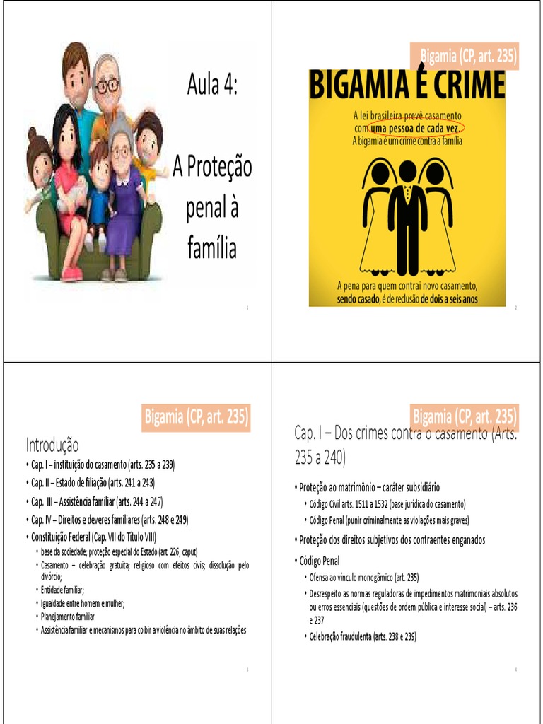 Bigamia e sua Proteção Penal no Brasil | PDF | Crimes | Crime e Violência