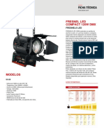 Ficha Tecnica - FRESNEL LED COMPACT 120W DMX