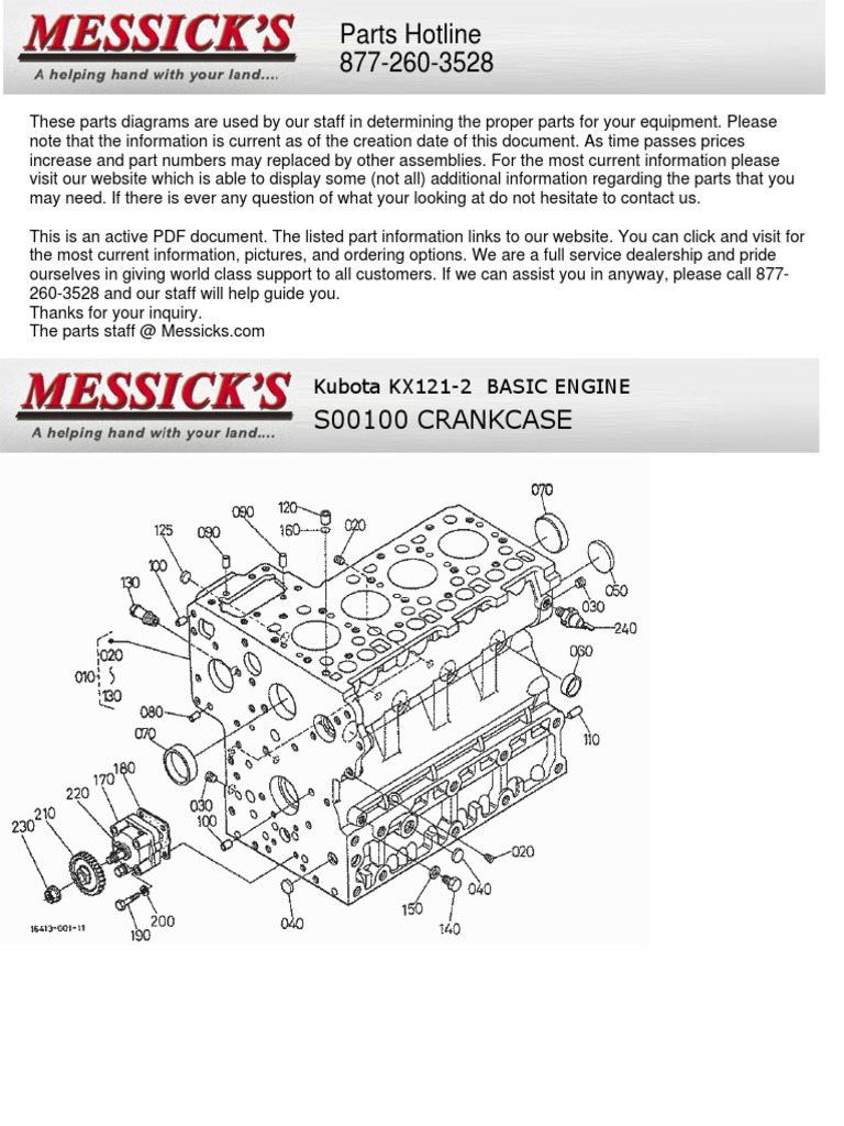 Kubota KX101-3 Parts Guide | PDF | Piston | Screw