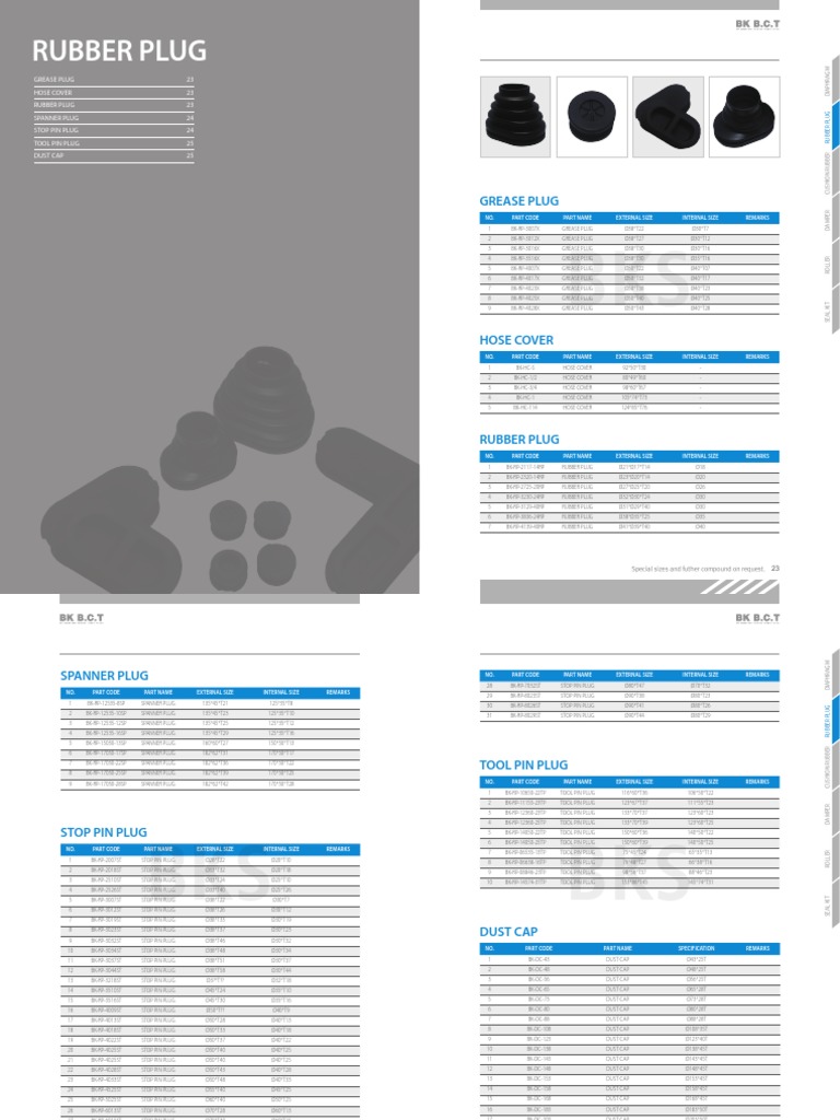 Plug Parts and Specifications Guide | PDF | Technology & Engineering