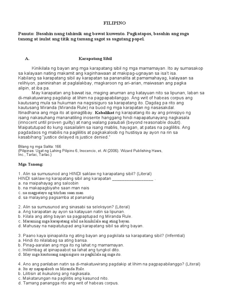 Phil iri grade 7 10 pdf