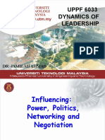 4 Influencing Power, Networking Negotiation