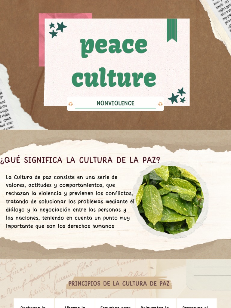 Cultura de Paz | PDF | Paz | Violencia