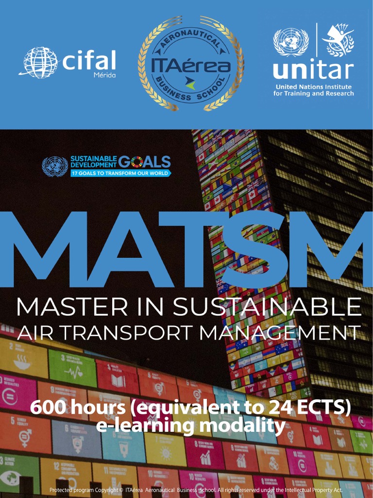 MASTER IN SUSTAINABLE AIR TRANSPORT MANAGEMENT MATSM 2022 | PDF | Air ...