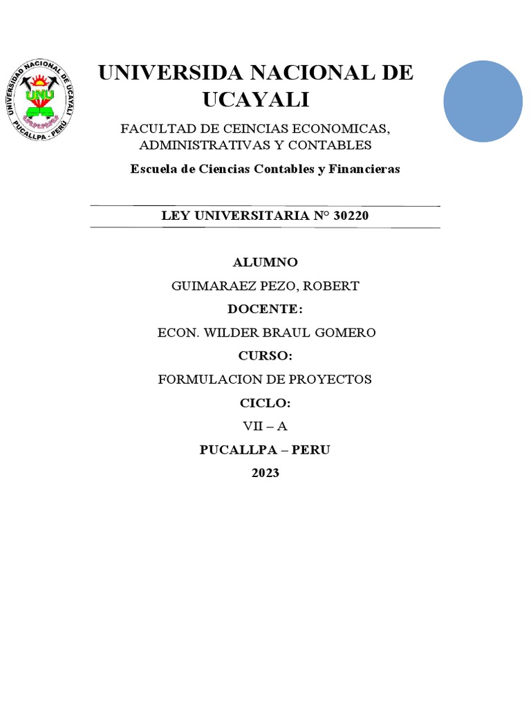 Ley Universitaria PDF Educación más alta Gobierno