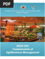 Fundamentals of Agribusiness Management