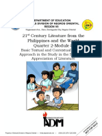 21st Century Literature From The Philippines Module 8 For Students