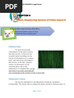 CHAPTER 4 - Basic Numbering System of Police Reports