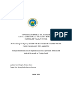 Producción Agroecológica y Calidad de Vida de Las Familias de La Red Bio-Vida