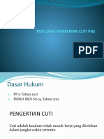 Tata Cara Pemberian Cuti PNS1