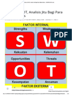 Analisis SWOT, Analisis Jitu Bagi para Pelaku Bisnis - KOMPASIANA