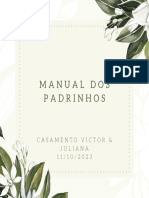 Manual Dos Padrinhos: Casamento Victor & Juliana 1 1 / 1 0 / 2 0 2 3