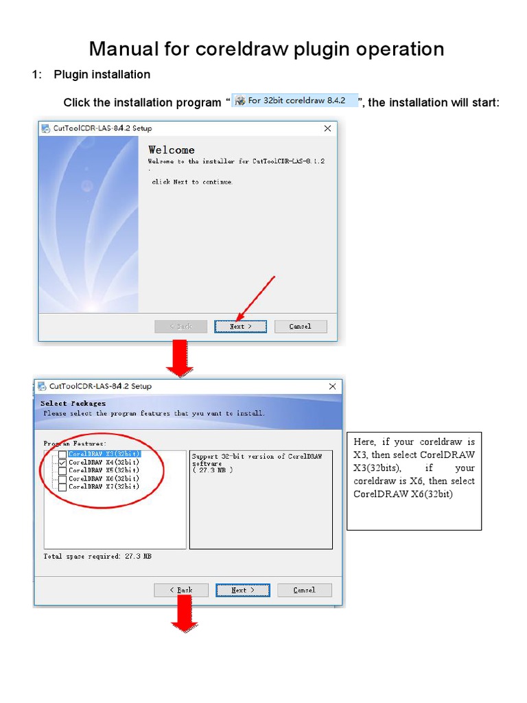 CorelDRAW Plugin Operation Manual | PDF | Computers
