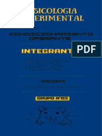 Infografía Condicionamiento Operante