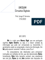 Unisuam Circuitos Digitais: Prof. Jorge D. Ferreira 27.10.2022
