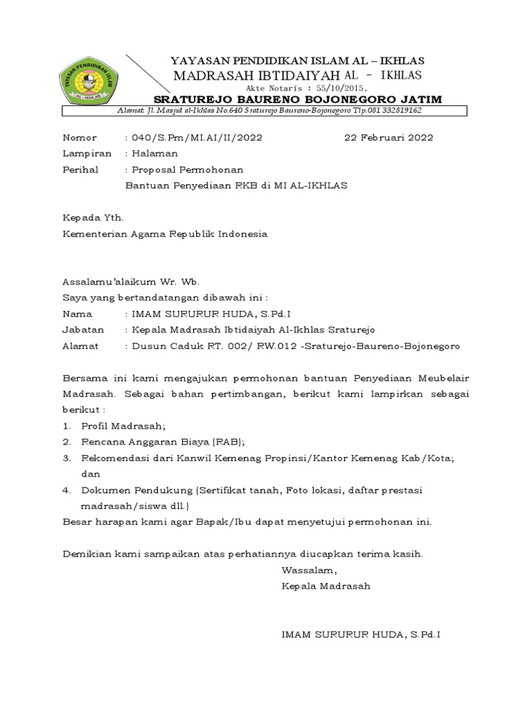 Surat Permohonan | PDF