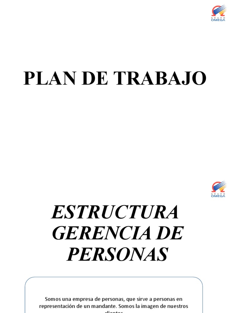 PLAN DE TRABAJO RRHH Y PPRR | PDF | Gestión de recursos humanos | Business