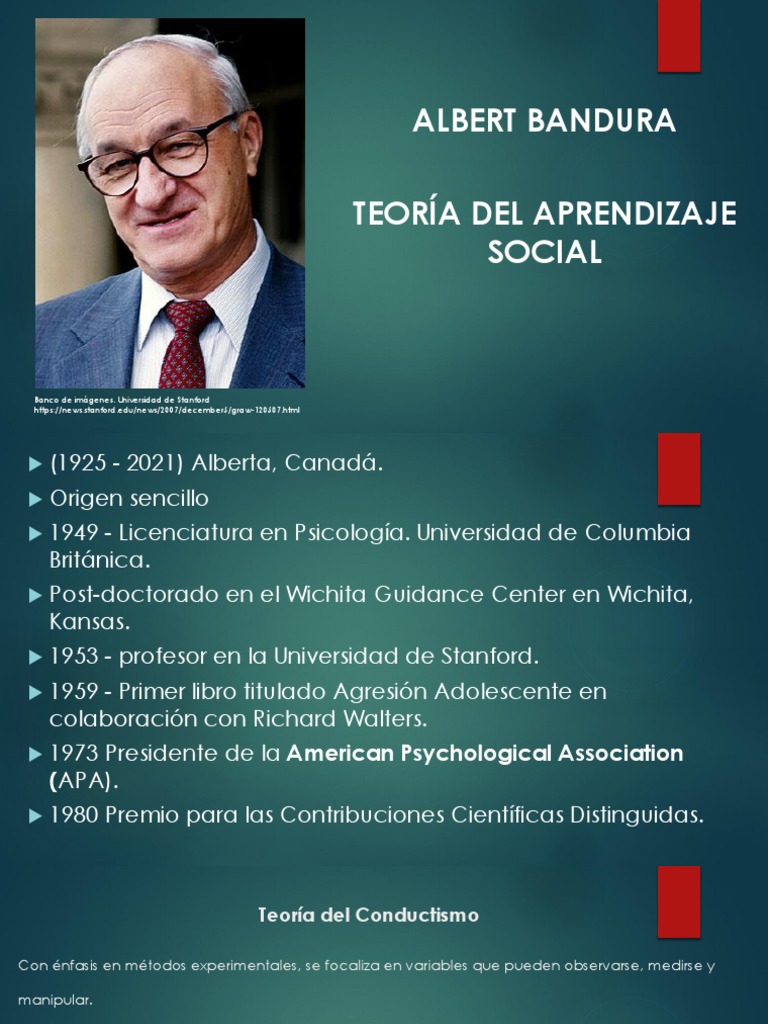 Albert Bandura. Teoría Del Aprendizaje Social | PDF | Sicología ...
