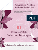 Government Audit Skill - Data Collection&analytical Skill