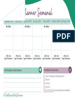 Planner Semanal - Horizontal SD DSF T26