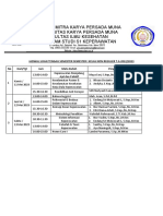 Jadwal UTS Semester I Non Reg 2023