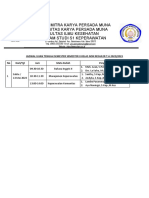 Jadwal UTS Semester IV Non Reg